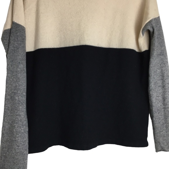 Vince Colorblock Pattern Scoop Neck Sweater Cashmere Blend - Picture 4 of 11